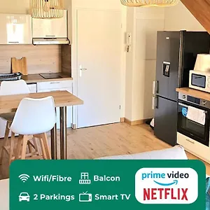  Appartement T3 Duplex Centre - Parking - Gare - Thermes
